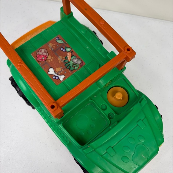 Fisher Price Little People Animal Sounds Safari Truck Green Zoo Vehicle 2011 - Picture 7 of 9
